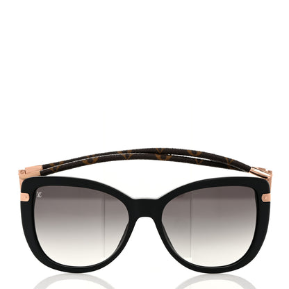 Louis Vuitton Monogram Acetate Charlotte Sunglasses Z0781E Black 2 of 10