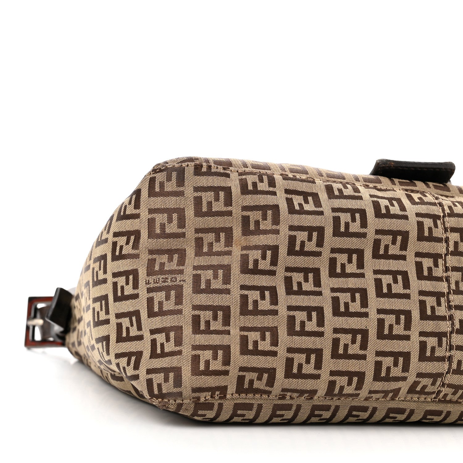 Fendi Zucchino Mama Baguette Mogano Panna Testa di Moro 8 of 12