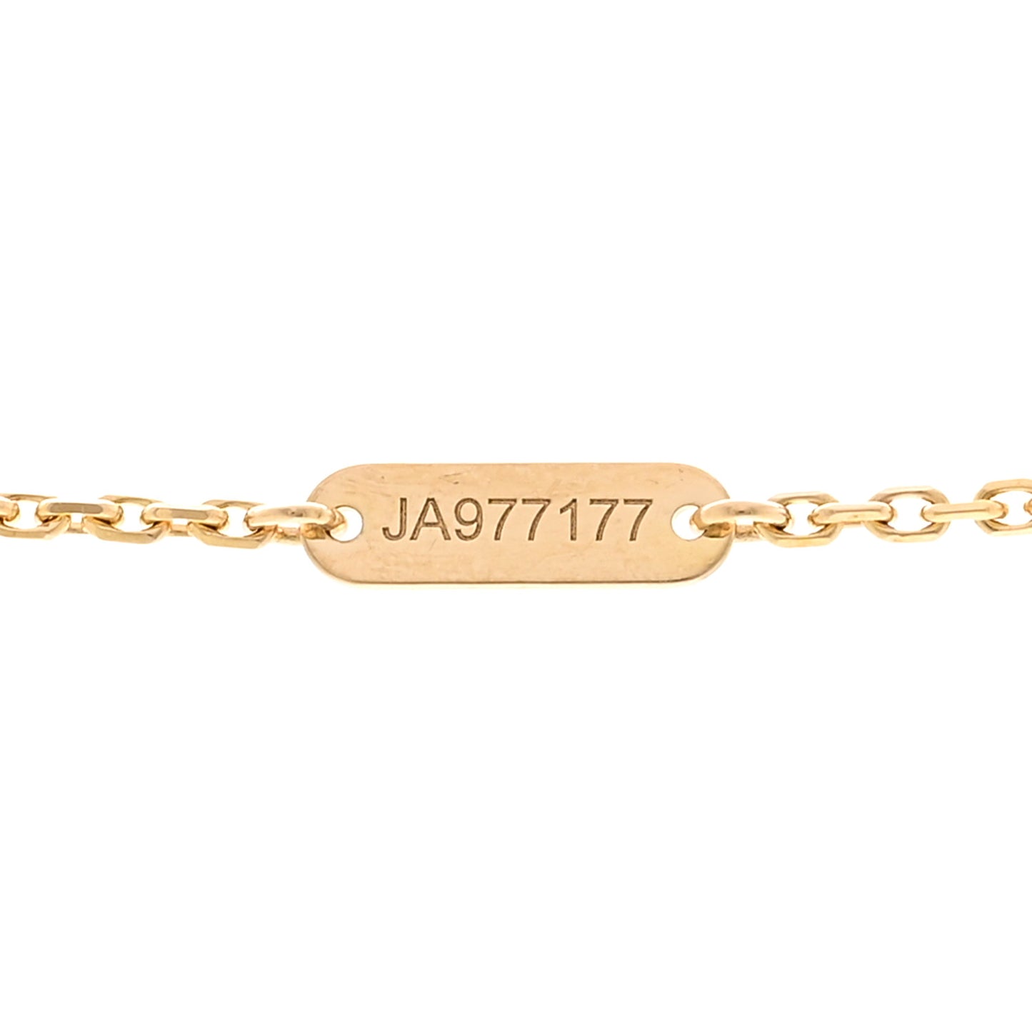 18K Yellow Gold Carnelian Vintage Alhambra Pendant Necklace