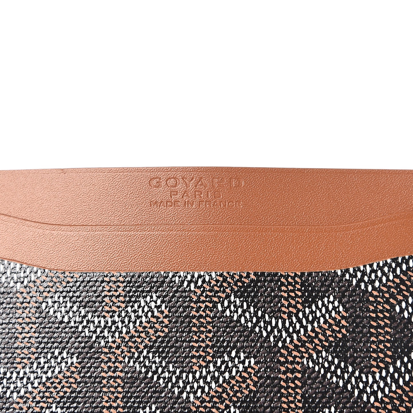 Goyardine Saint Sulpice Card Holder Black Gold