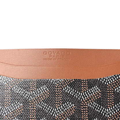 Goyard Goyardine Saint Sulpice Card Holder Black Gold 5 of 5