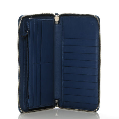 Gucci Microguccissima Zip Around Organizer Wallet Deep Cobalt 5 of 6