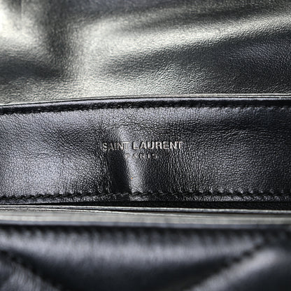 Saint Laurent Calfskin Y Quilted Monogram Toy Loulou Crossbody Bag Black 8 of 10