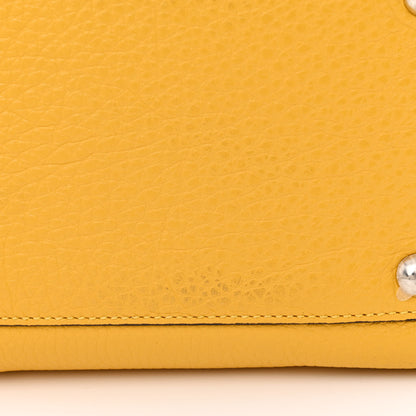 Fendi Cuoio Romano Selleria Raffia Bi-Color Woven Medium Peekaboo X-Lite Sunflower Paglia 12 of 13