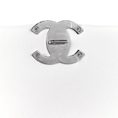 Chanel Caviar Quilted My Everything Small Flap White Black 13 of 14