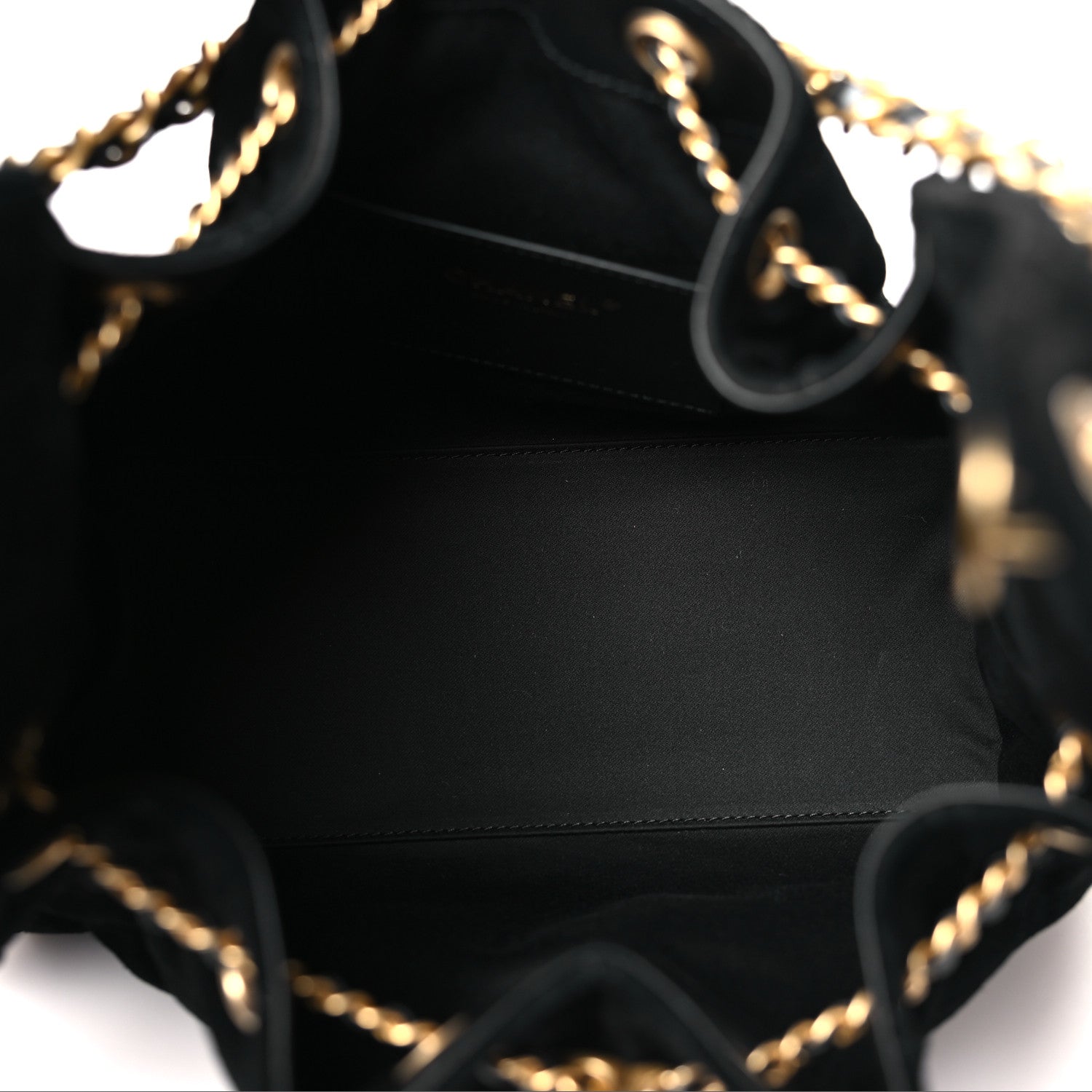 Chanel Suede Quilted Small Chanel 25 Handbag Black 5 of 11