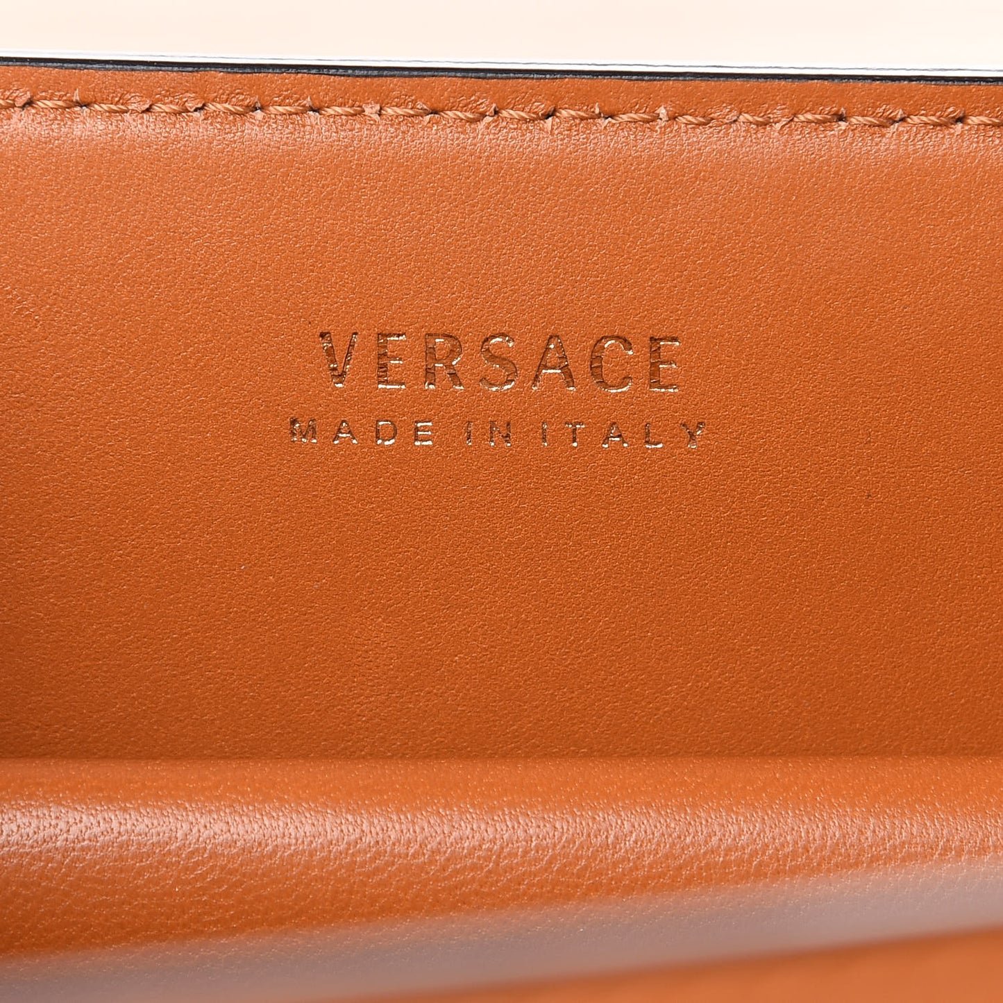 Nappa Barocco Virtus Top Handle Bag Brown