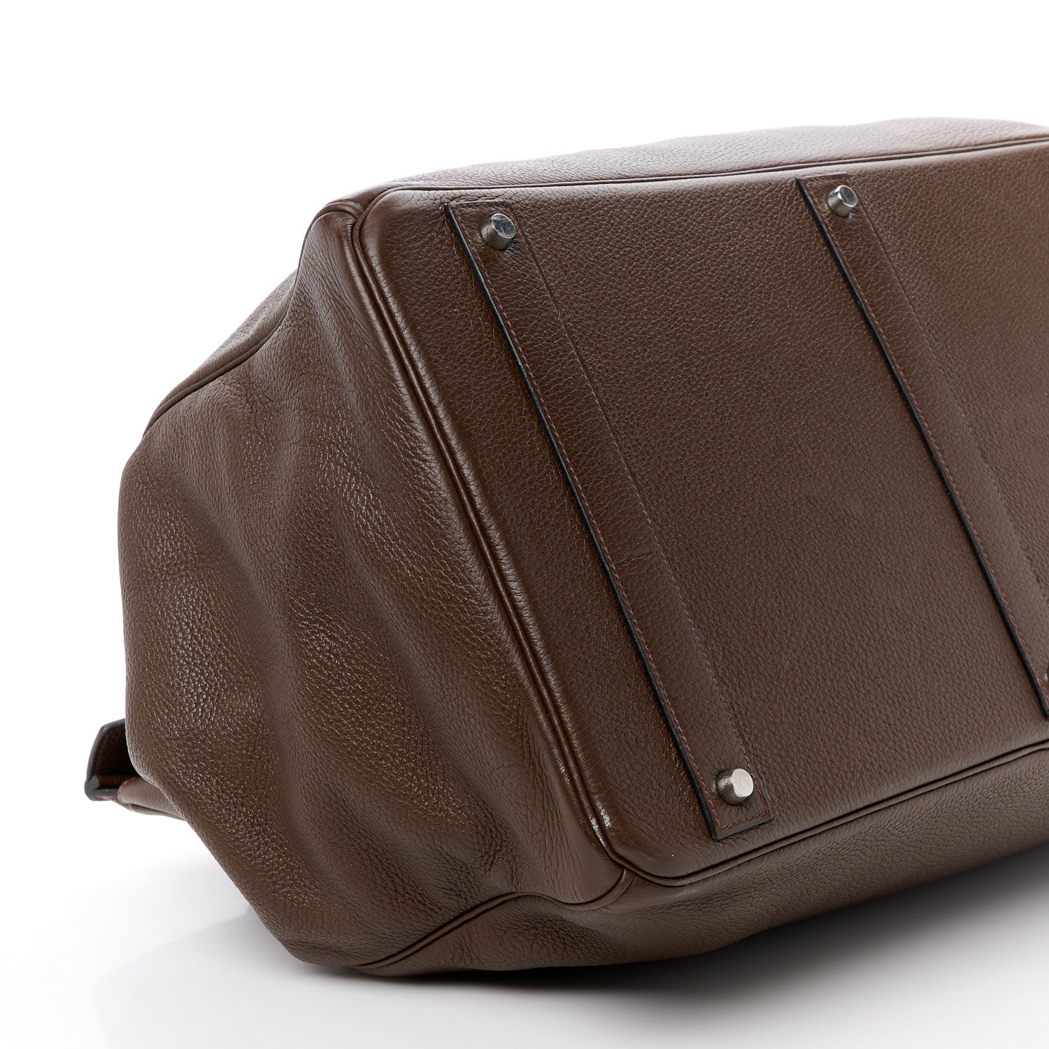 Hermes Taurillon Clemence Birkin Voyage 50 Cafe 11 of 13