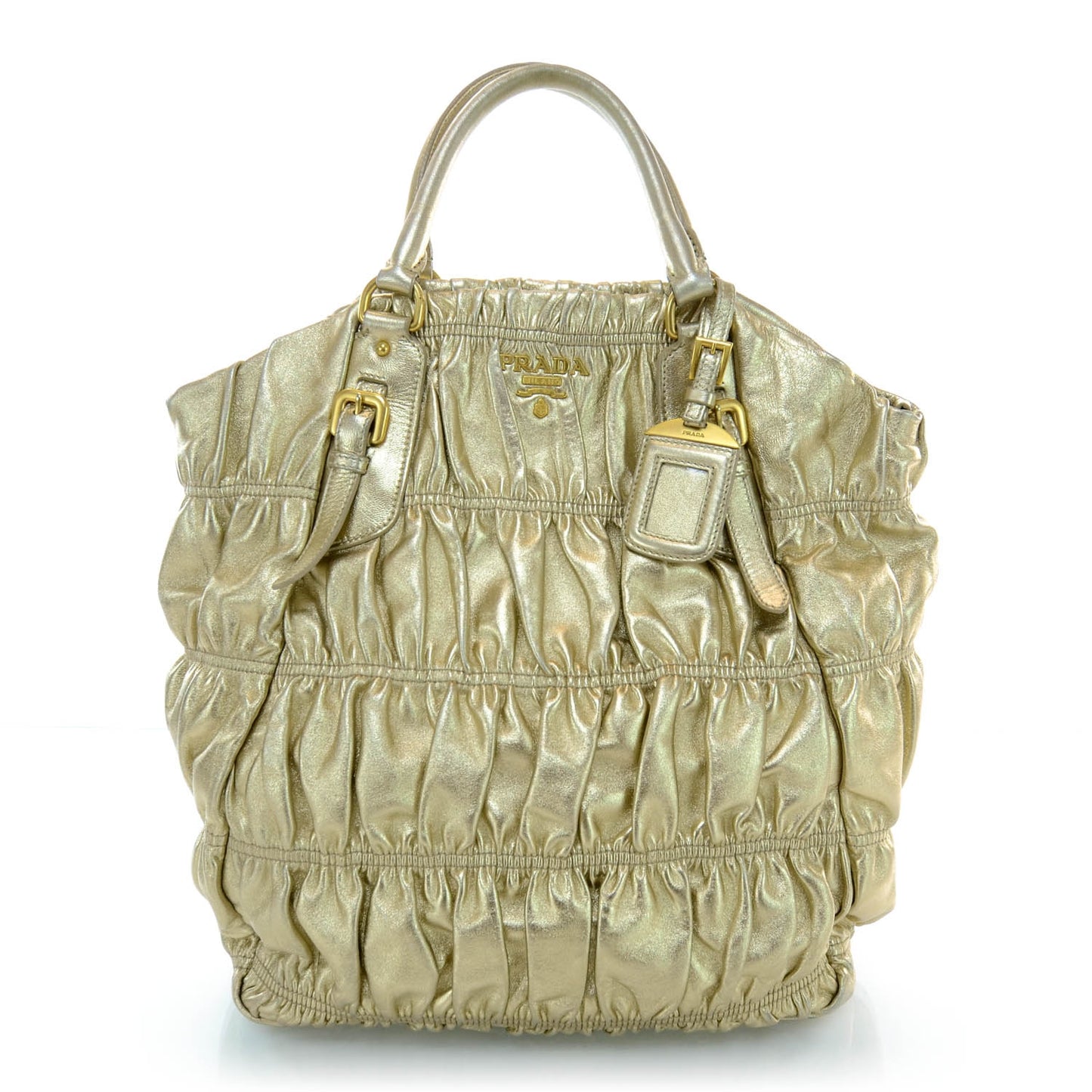 Nappa Gaufre Tote Platino