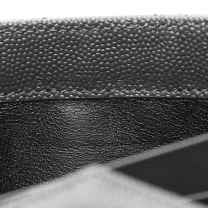 Saint Laurent Grain De Poudre Matelasse Chevron Monogram Flap Wallet Storm 8 of 8