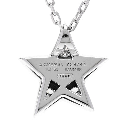 Chanel 18K White Gold Diamond Small Comete Geode Pendant Necklace 4 of 5