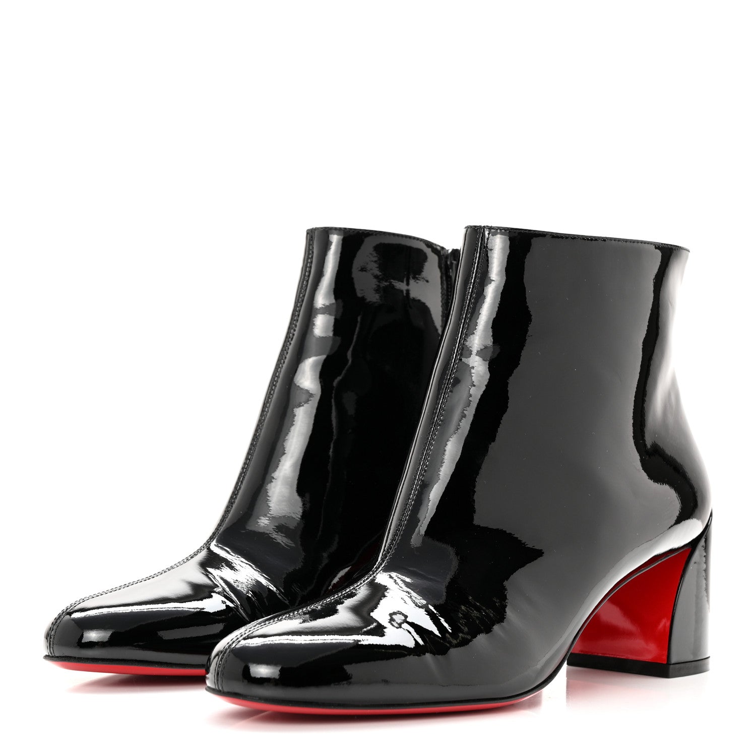 Christian Louboutin Patent Turela 55 Ankle Boots 39 Black 3 of 7