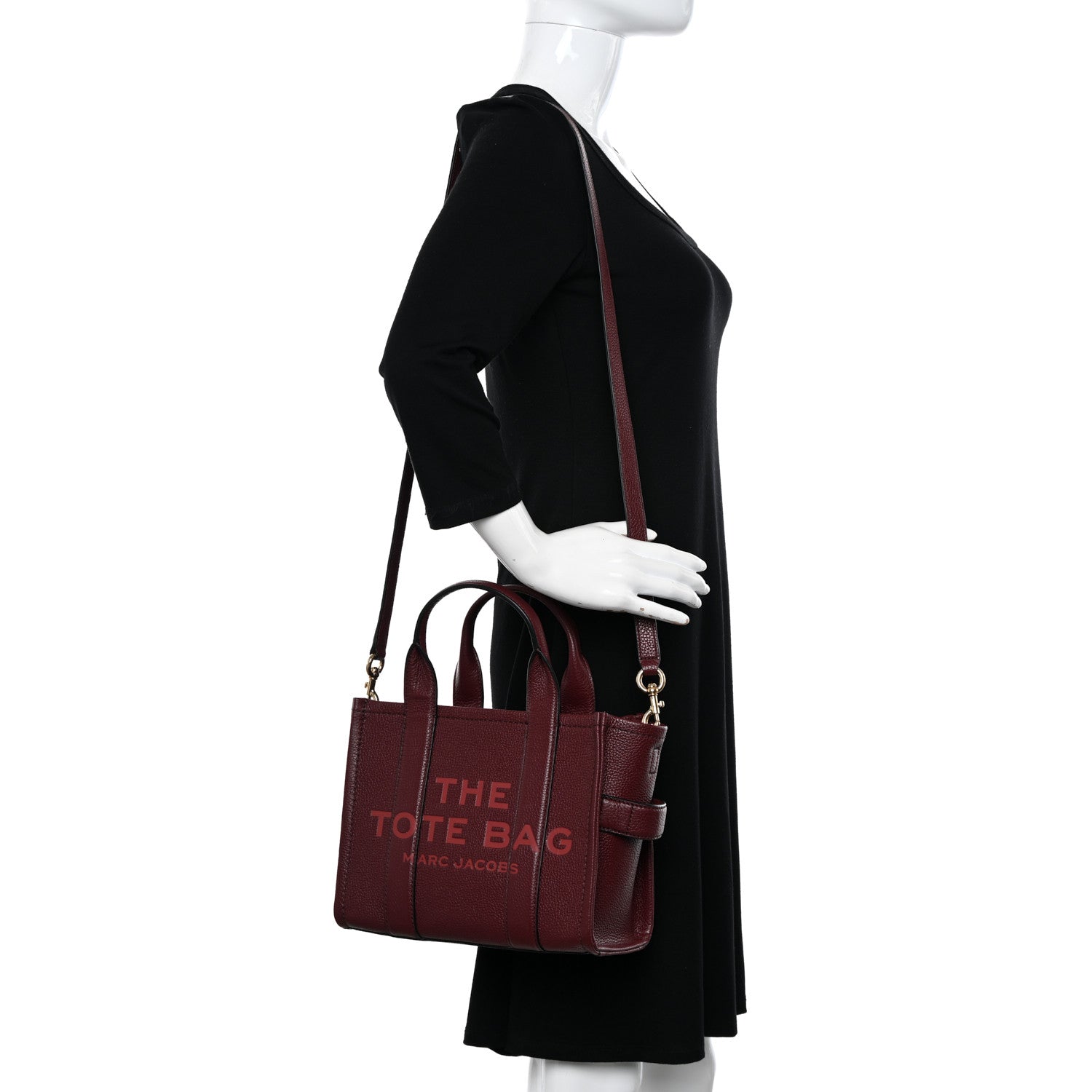 Marc Jacobs Grained Calfskin Small The Tote Bag Chianti 2 of 10