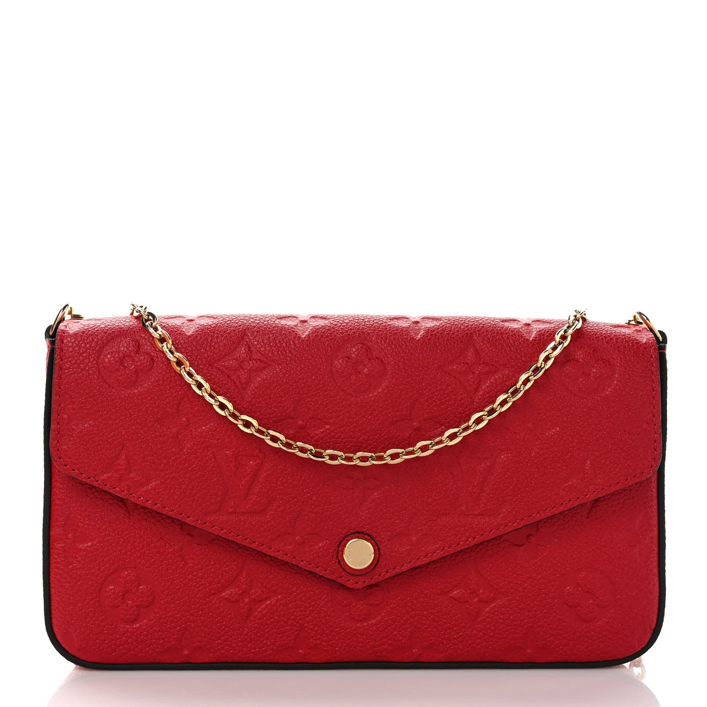 Empreinte Pochette Felicie Chain Wallet Scarlet