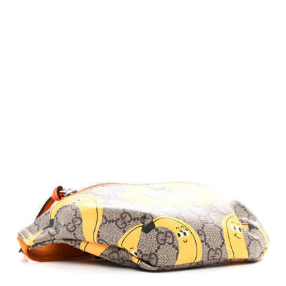 Gucci GG Supreme Monogram Banana Childrens Belt Bag Beige Ebony Multicolor Carrot Orange 4 of 11