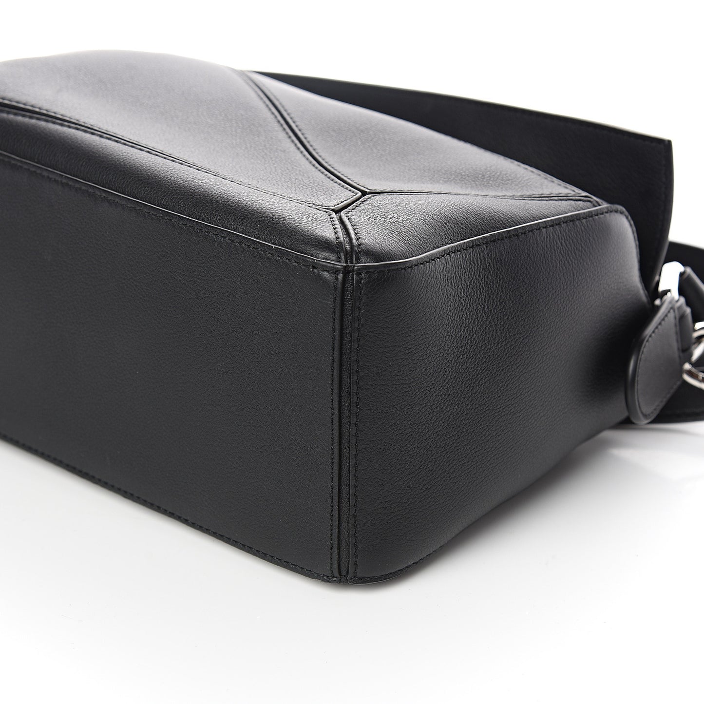 Calfskin Small Puzzle Bag Black
