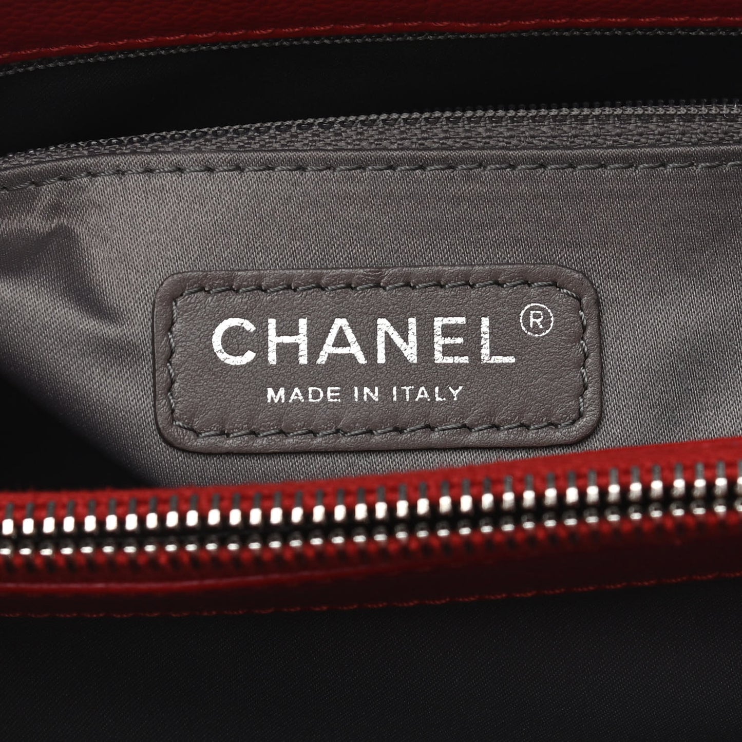 Caviar Quilted Grand Shopping Tote GST Red