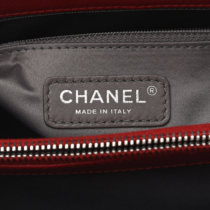 Chanel Caviar Quilted Grand Shopping Tote GST Red 5 of 11