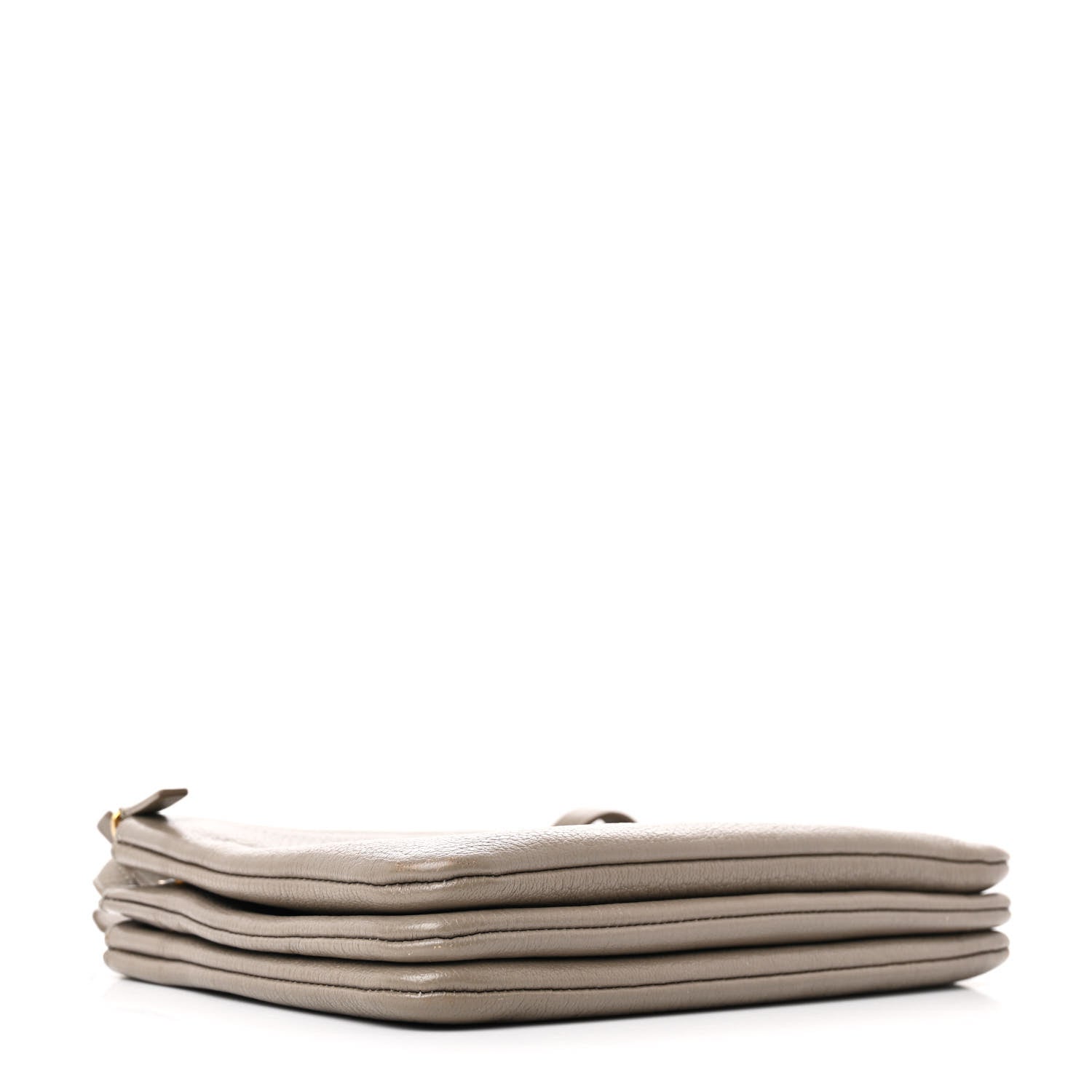 Celine Lambskin Small Trio Crossbody Bag Smoke 4 of 15