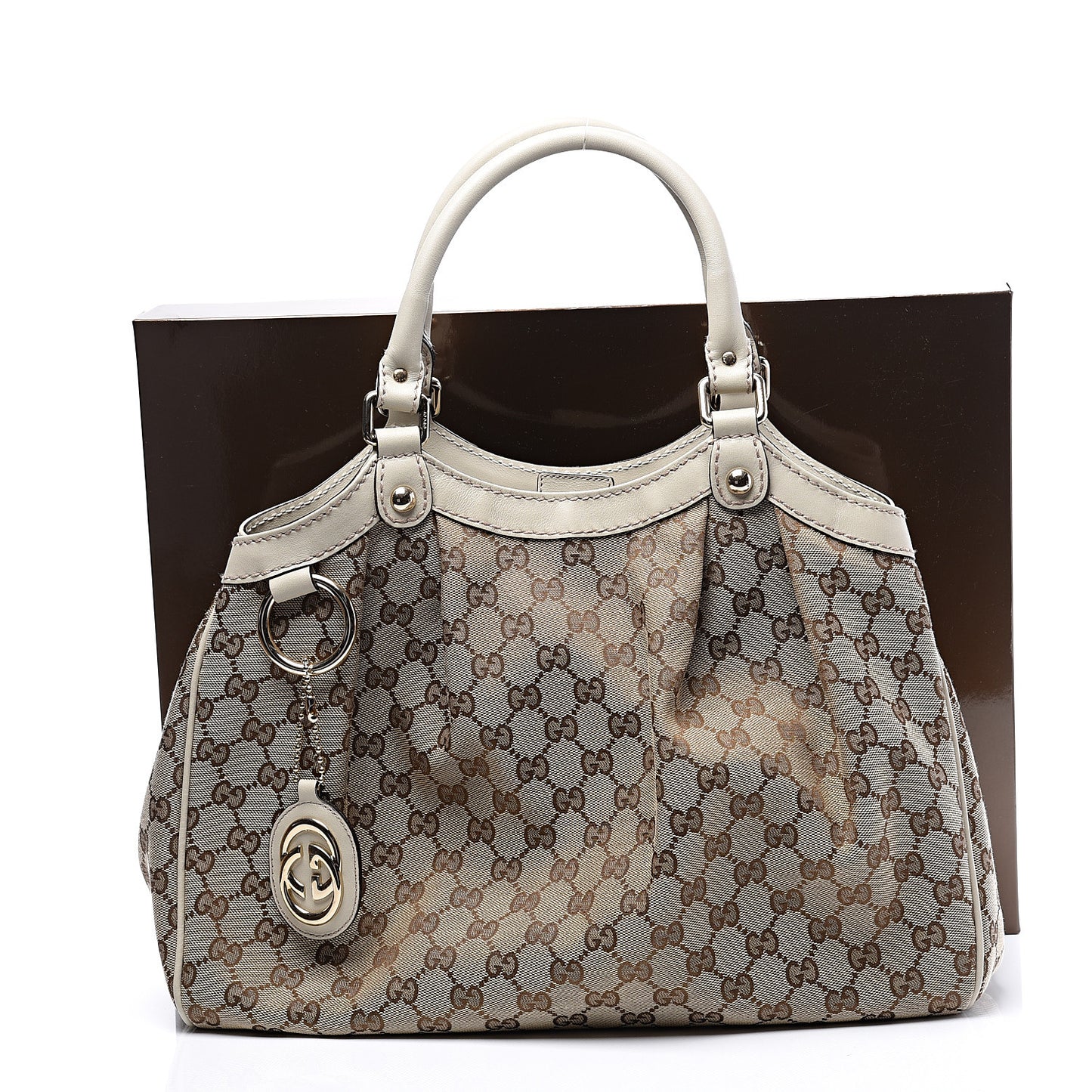 Monogram Medium Sukey Tote Off White
