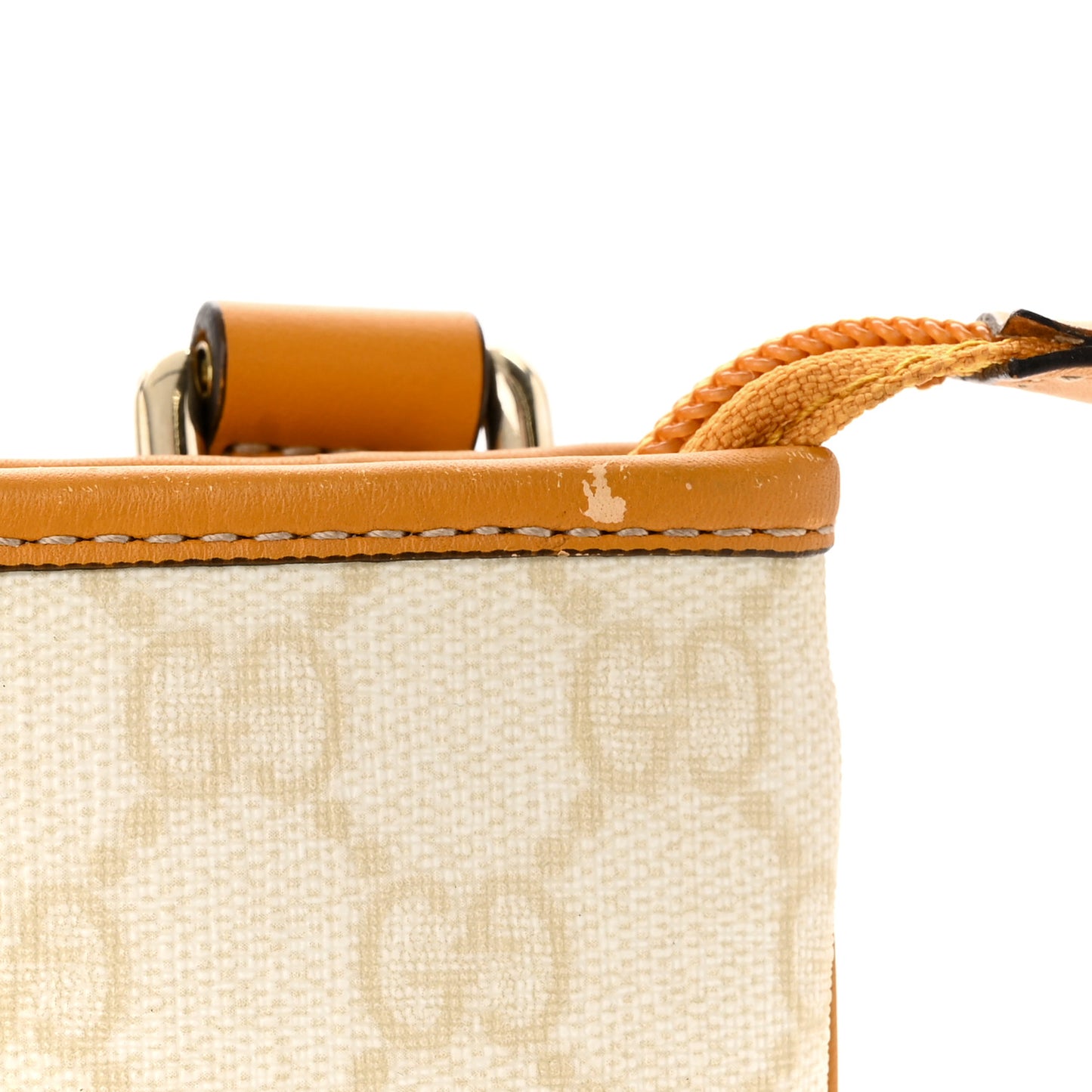 GG Plus Monogram Flat Messenger Bag White