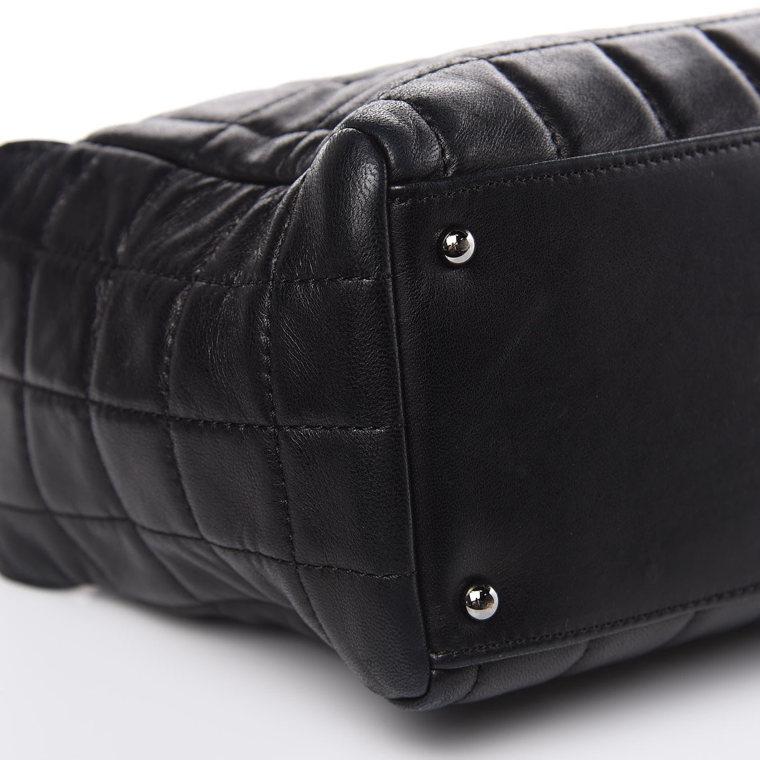 Chanel Lambskin Quilted Chocolate Bar Shoulder Bag Black 9 of 12
