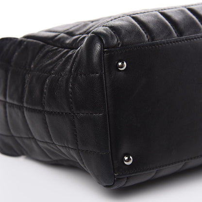 Chanel Lambskin Quilted Chocolate Bar Shoulder Bag Black 9 of 12