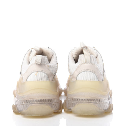 Balenciaga Fabric Mesh Clear Sole Womens Triple S Sneakers 39 White 6 of 11