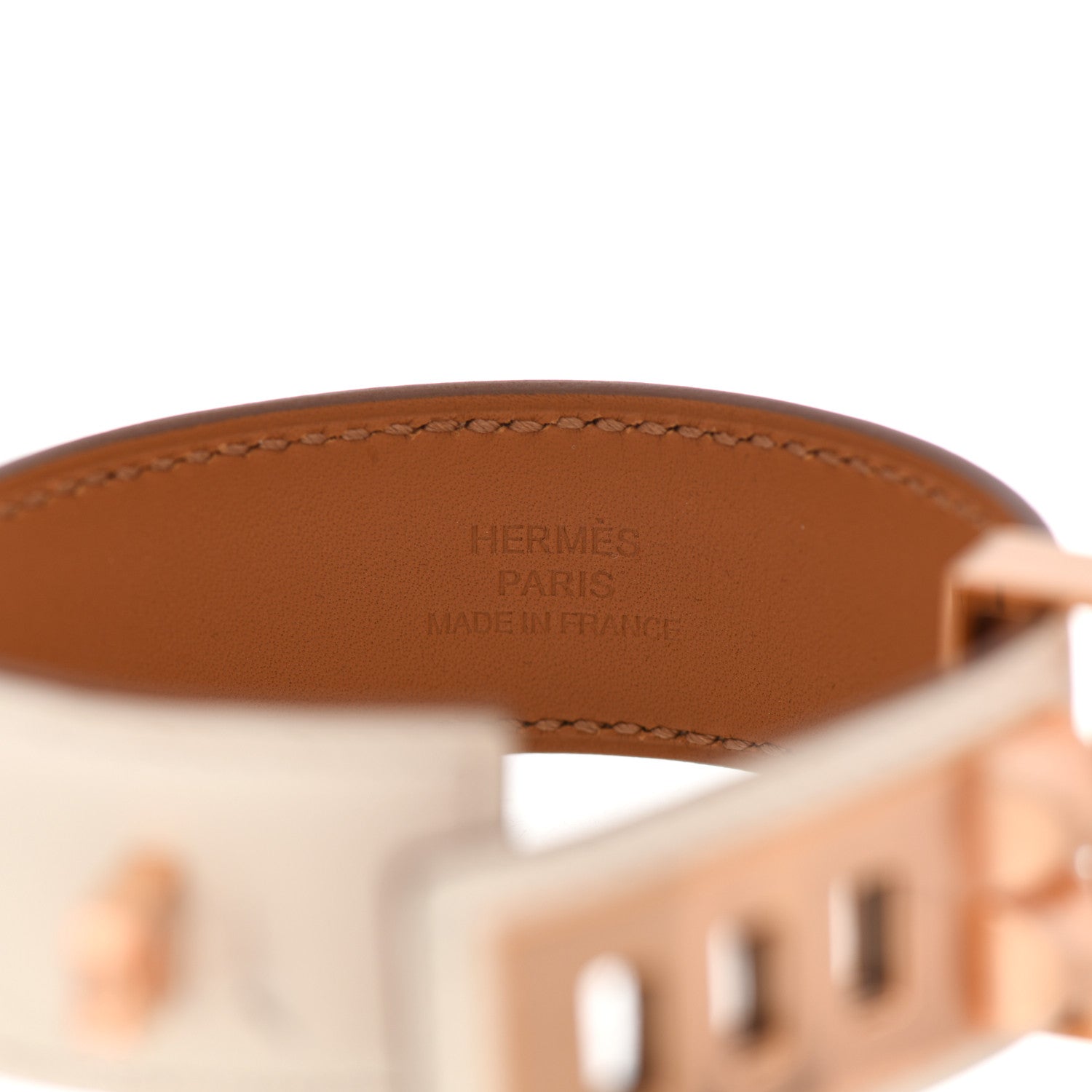Hermes Swift Collier de Chien CDC 24 Bracelet T2 Nata 3 of 5