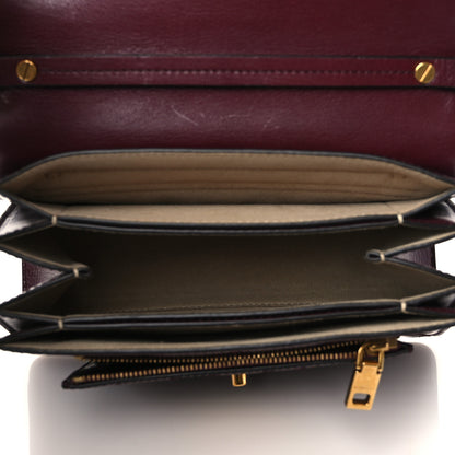Givenchy Goatskin Quilted Small GV3 Shoulder Bag Aubergine 5 of 9