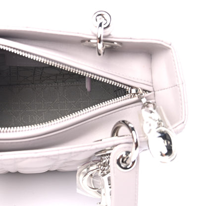 Christian Dior Lambskin Cannage Medium Lady Dior Grey 4 of 4