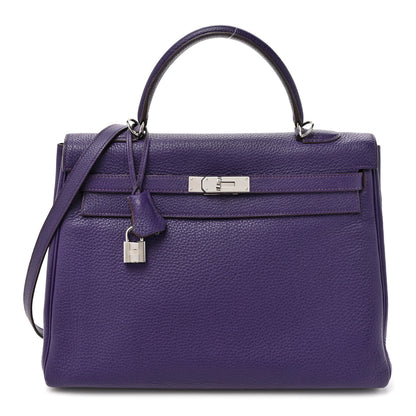 Hermes Togo Kelly Retourne 35 Iris 1 of 17
