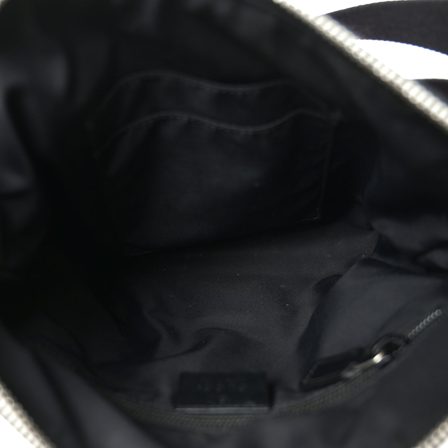 GG Supreme Monogram Web Messenger Bag Black