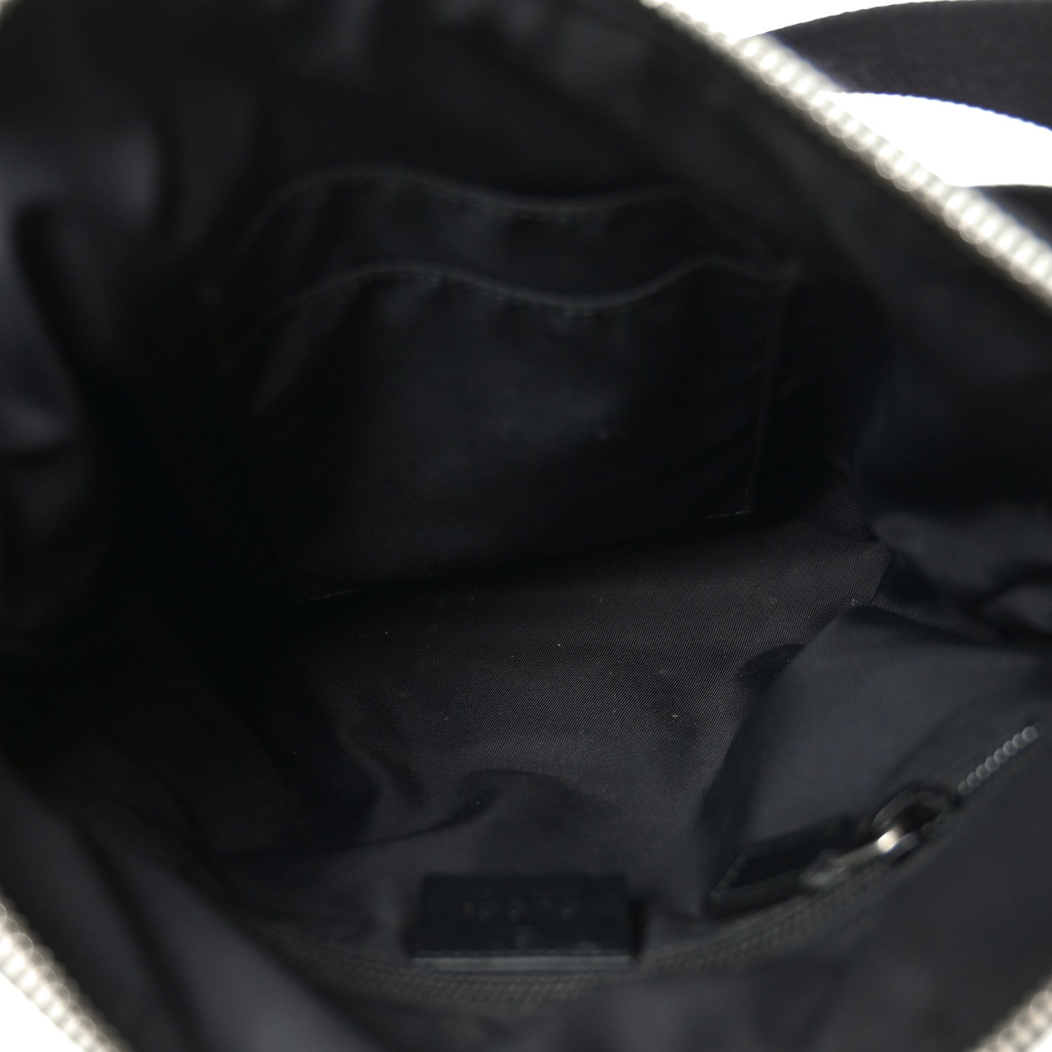 Gucci GG Supreme Monogram Web Messenger Bag Black 5 of 11
