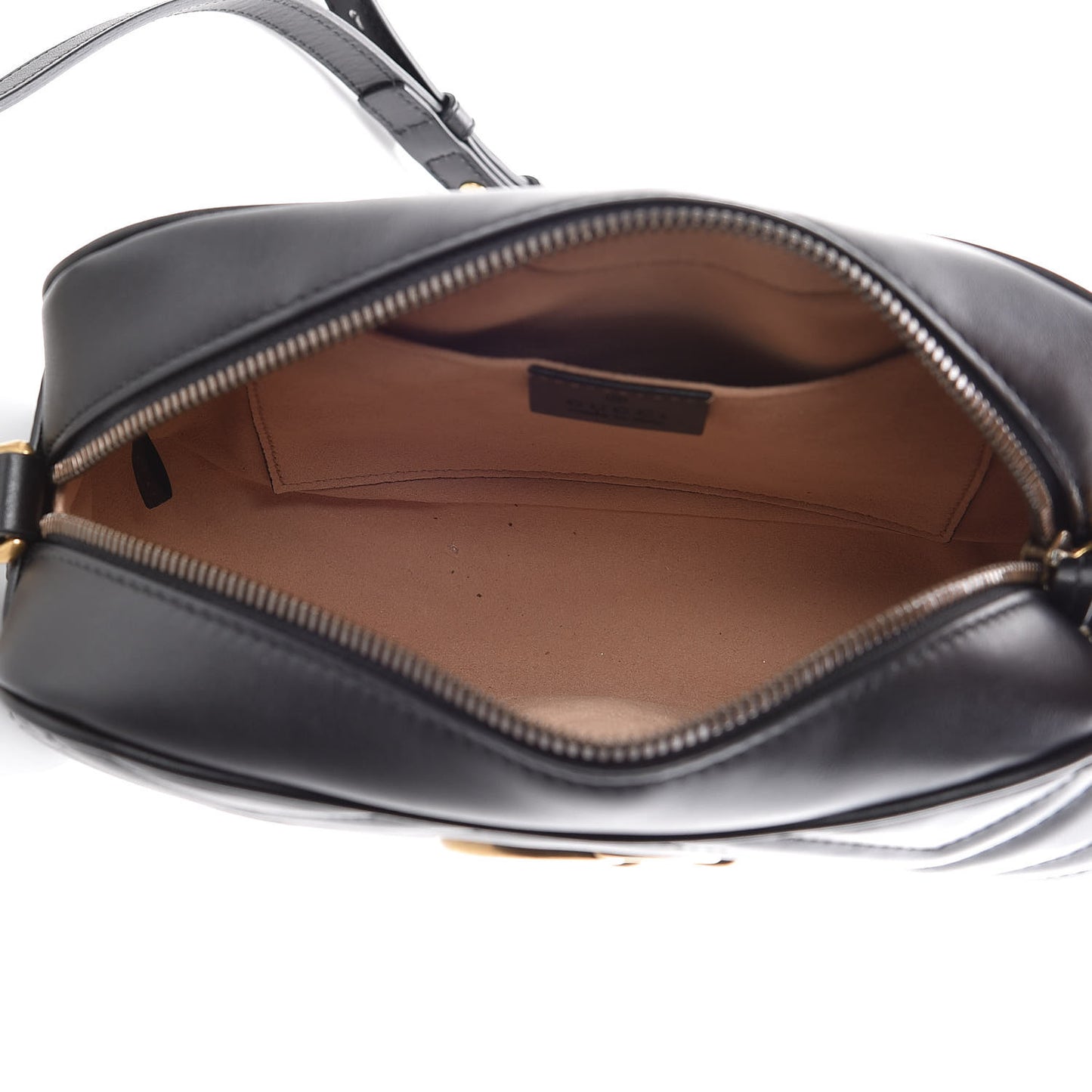 Calfskin Matelasse Small GG Marmont Chain Shoulder Bag Black