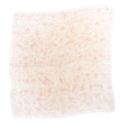 Alexander McQueen Silk Chiffon Floral Scarf Pink Multicolor 2 of 6