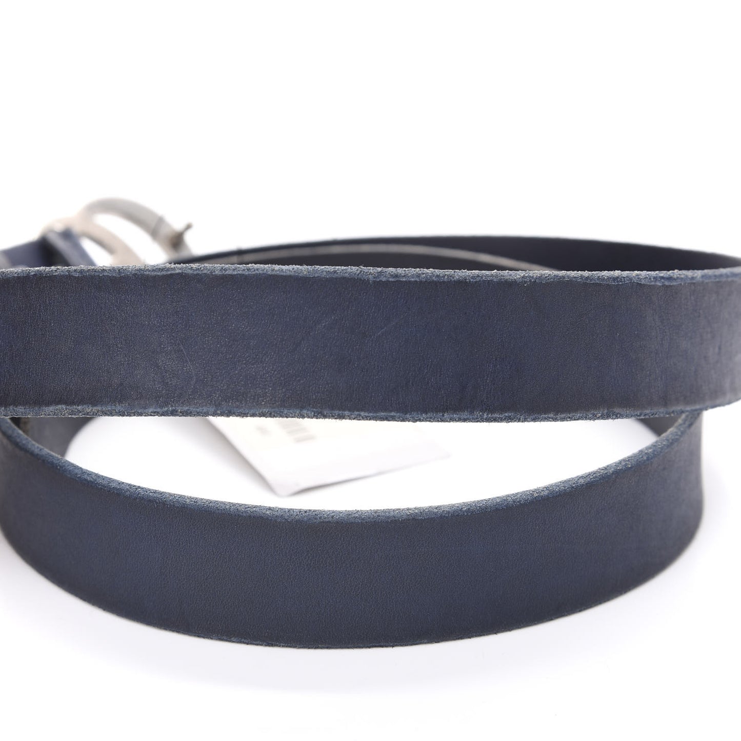 Cuoio Toscano Nickel Double G 30mm Belt 110 44 Blue