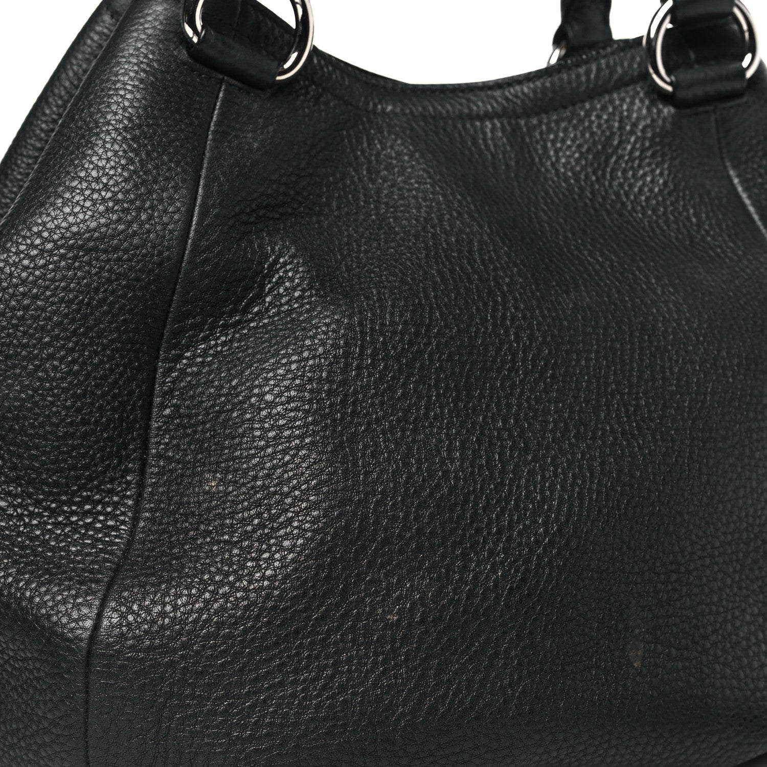 Prada Vitello Daino Shopping Tote Black 9 of 13