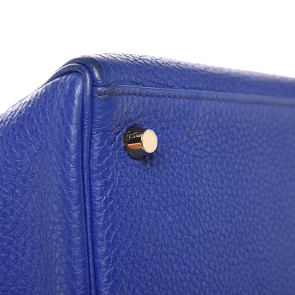Hermes Togo Kelly Retourne 32 Bleu Electrique 9 of 49