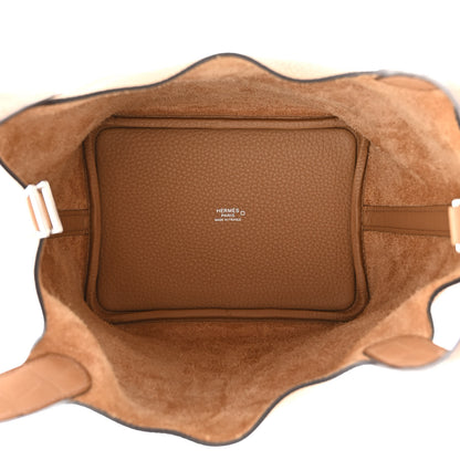 Hermes Taurillon Clemence Matte Alligator Picotin Lock Touch 18 PM Chai 5 of 11