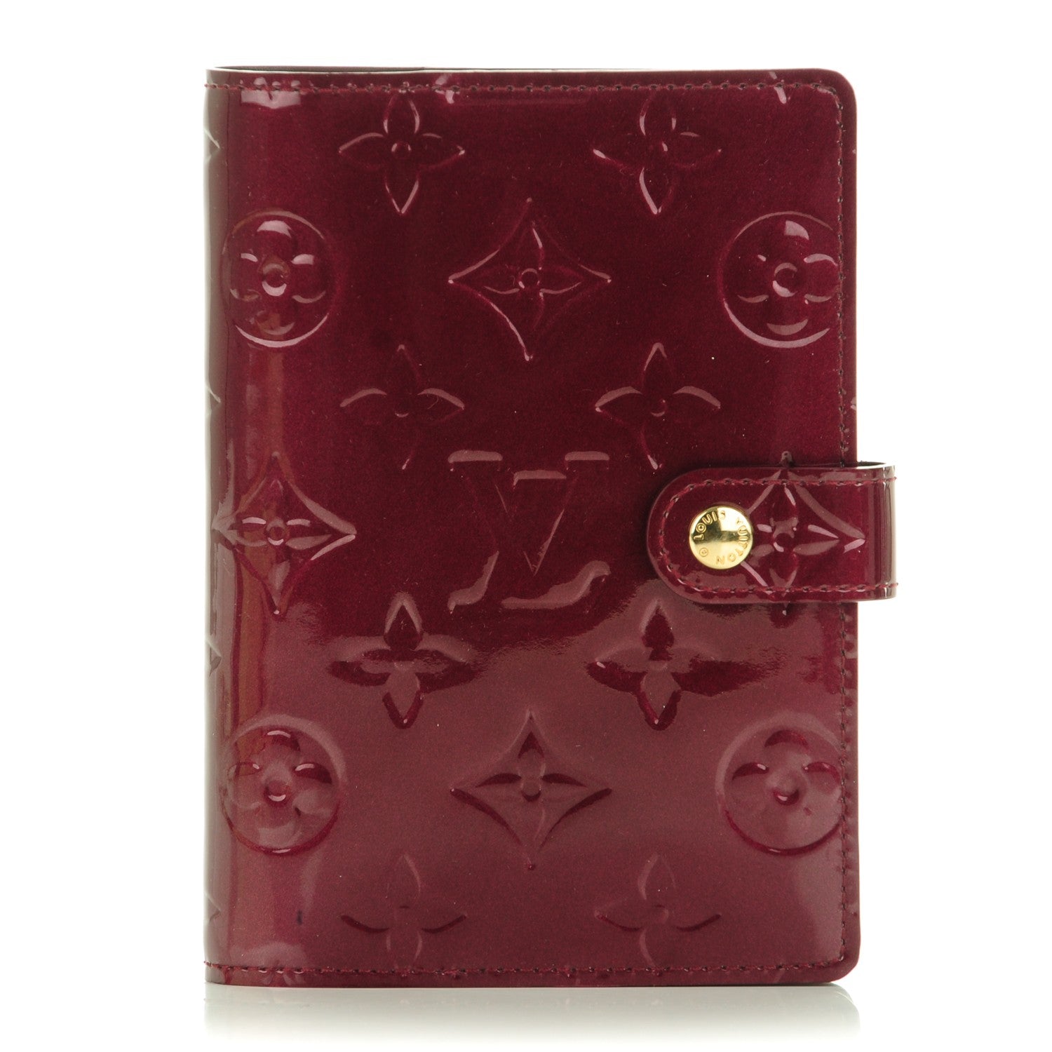 Louis Vuitton Vernis Small Ring Agenda Cover Rouge Fauviste 1 of 7