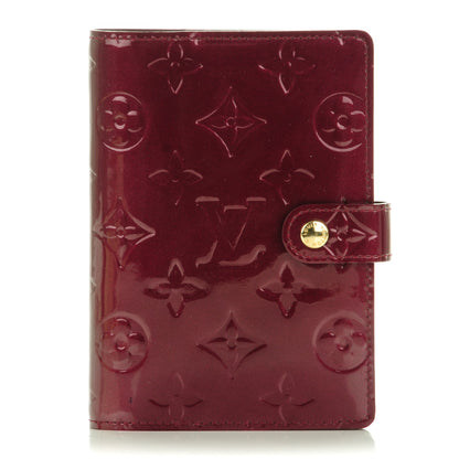 Louis Vuitton Vernis Small Ring Agenda Cover Rouge Fauviste 1 of 7