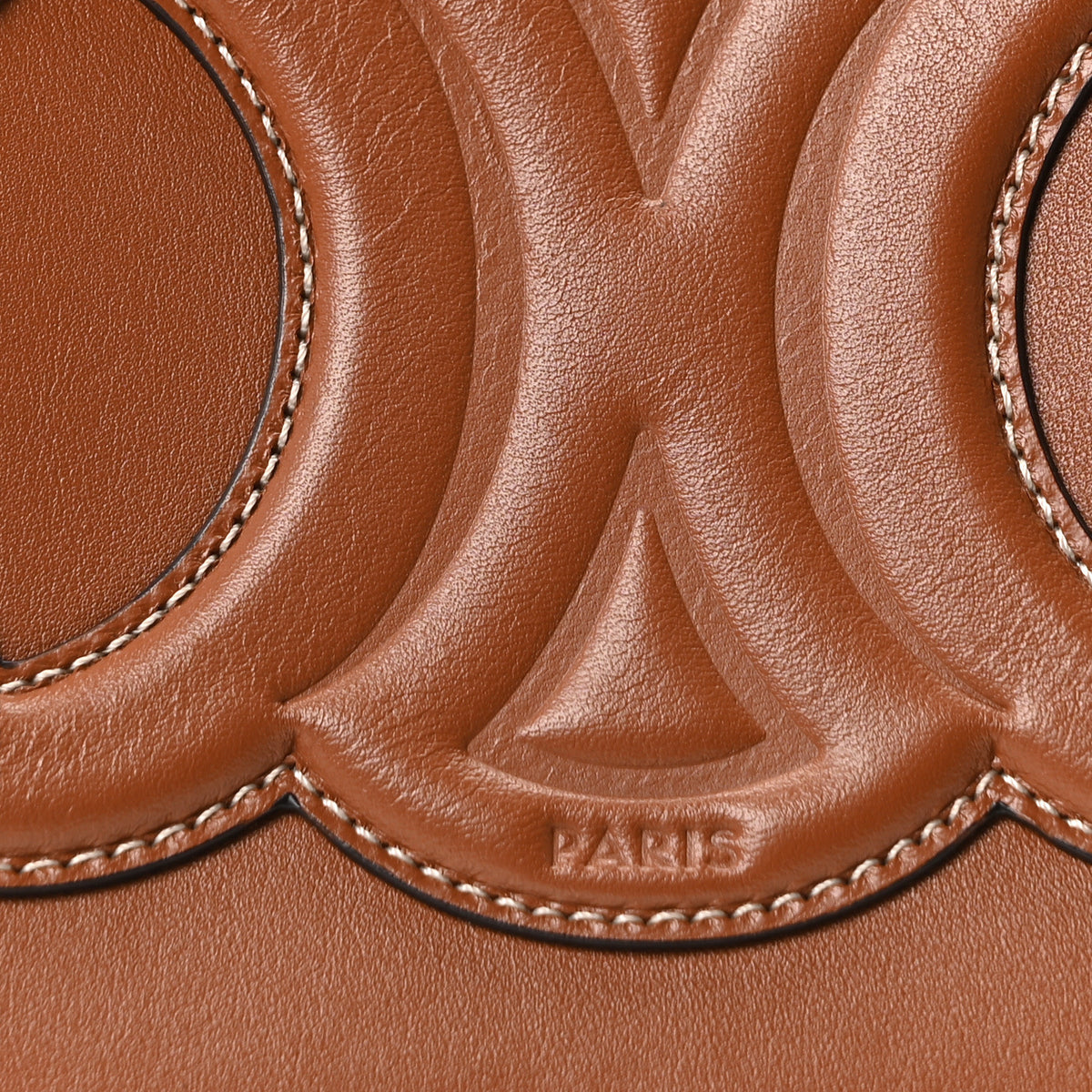 Celine Smooth Calfskin Small Cuir Triomphe Bucket Bag Tan 8 of 10
