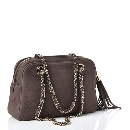 Gucci Vitello Range Small Soho Bowler Grey Field 3 of 11