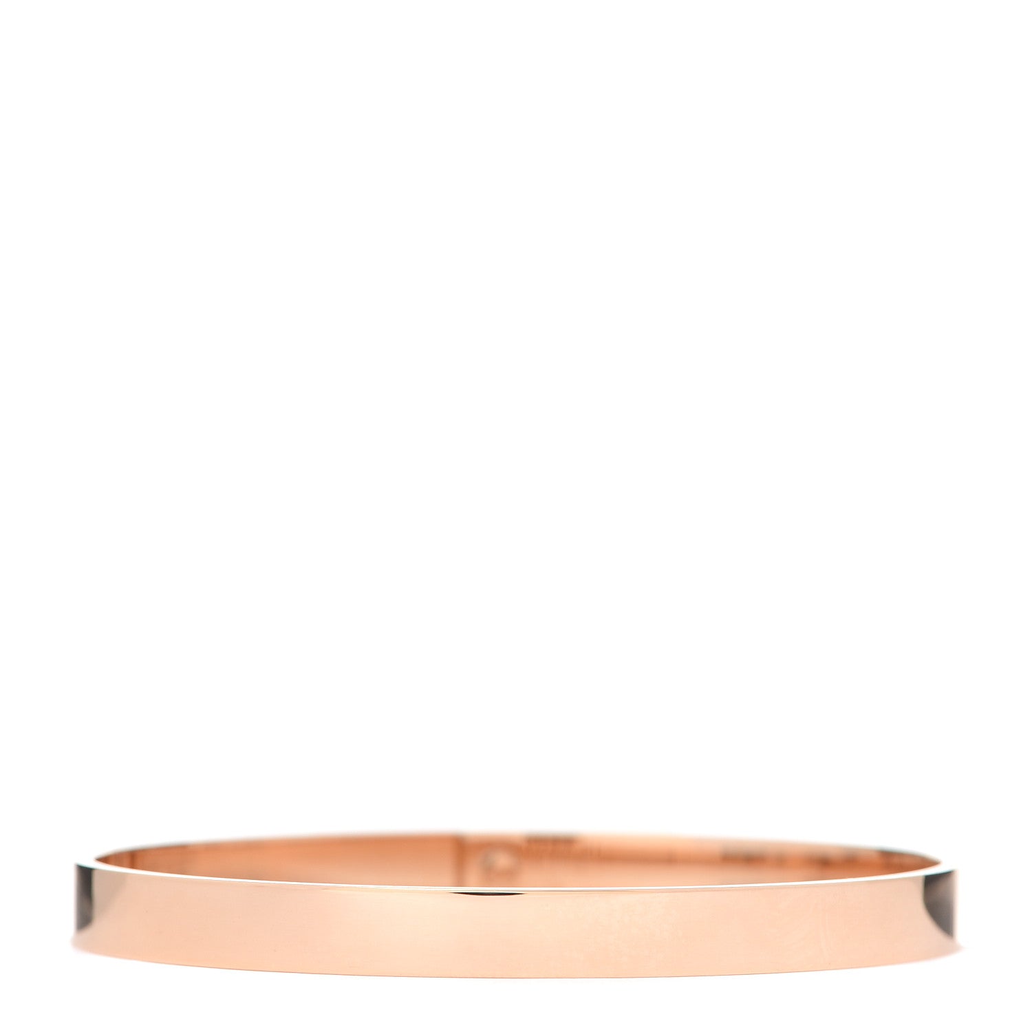 Hermes 18K Rose Gold Diamond PM Kelly Pave Bracelet SH 3 of 5