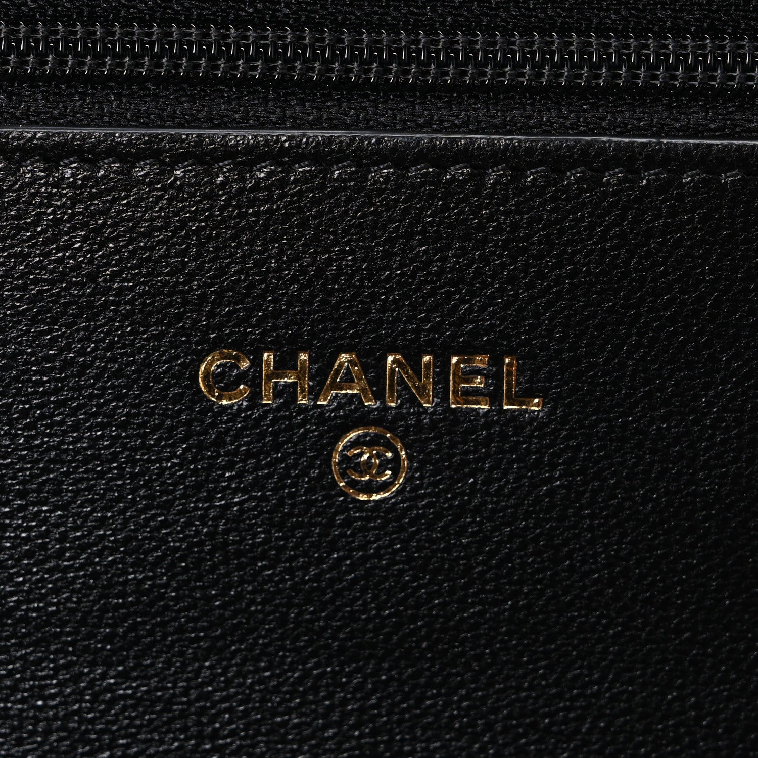 Chanel Lambskin Quilted CC Pearl Crush Wallet on Chain WOC Black 6 of 11