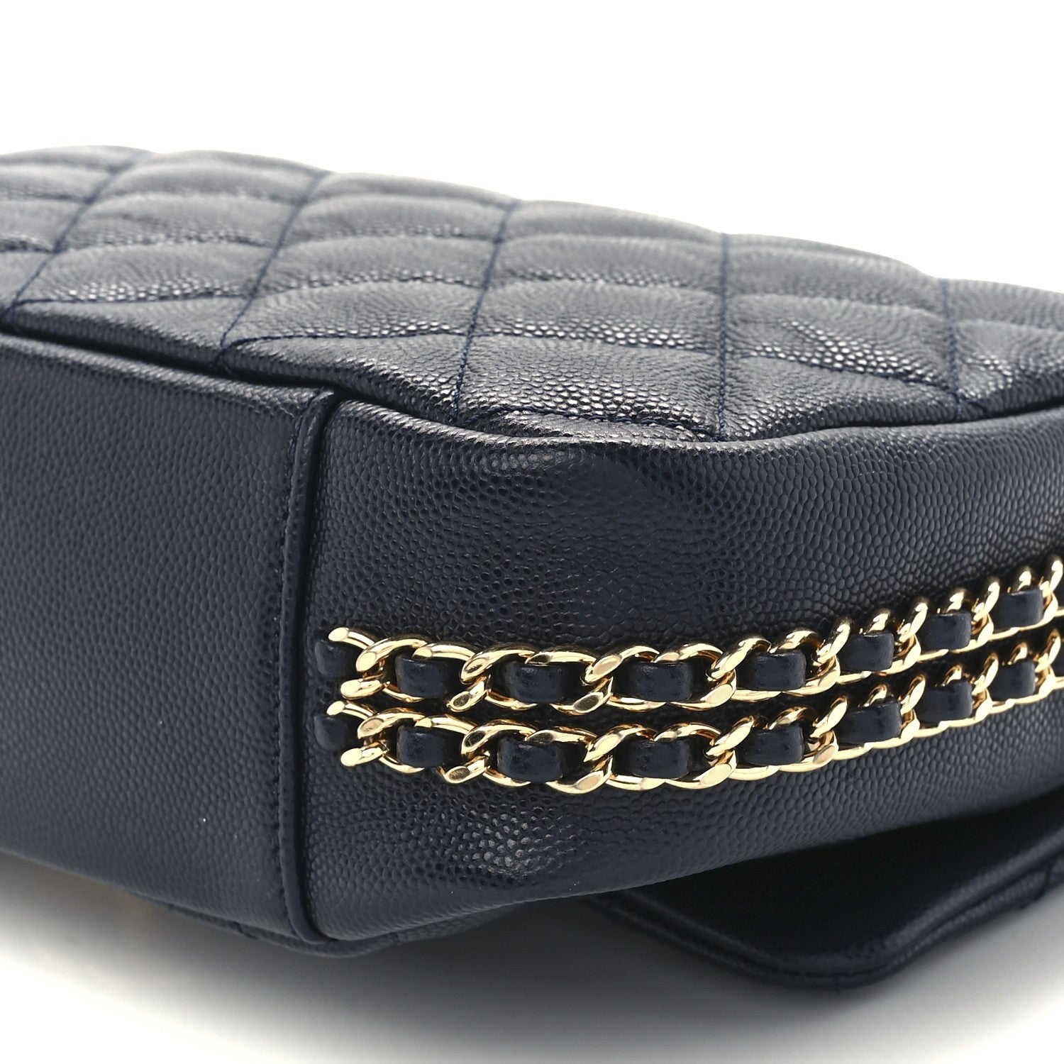 Chanel Caviar Quilted Small CC You Flap Dark Blue 12 of 13