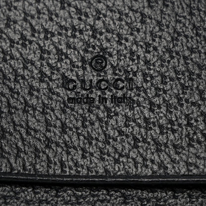 Gucci GG Supreme Monogram Textured Dollar Calfskin Card Case Blue Dark Blue 6 of 8