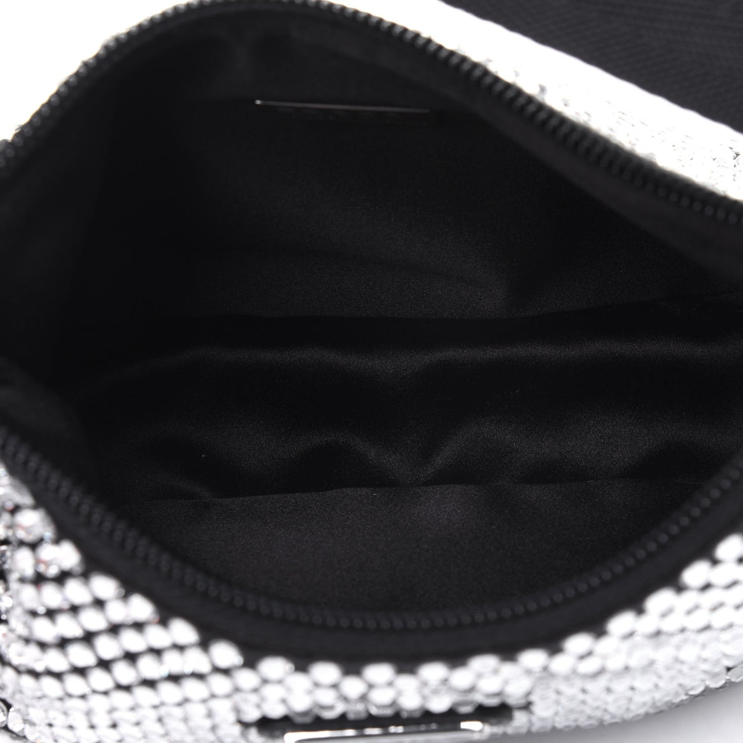 Satin Crystal Mini Re-Edition 2000 Bag Cristal