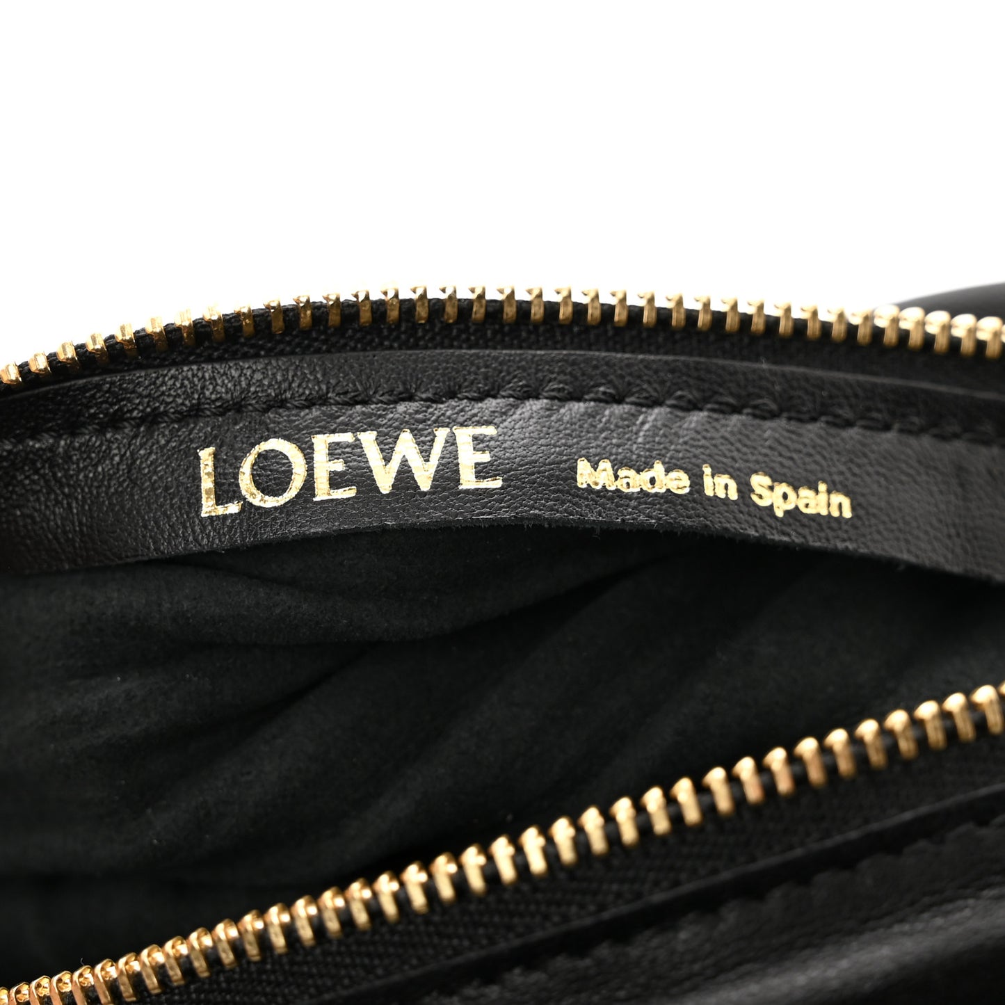 Lambskin Pleated Bracelet Pouch Shoulder Bag Black